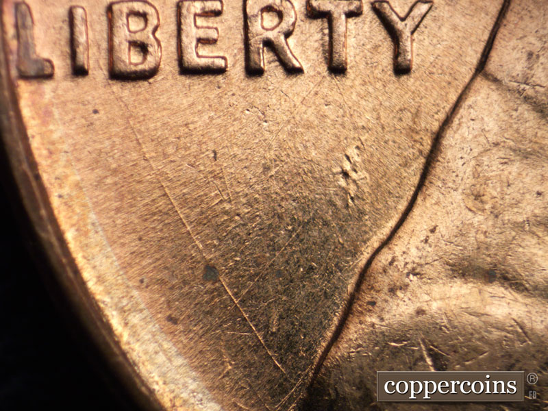 Die-stage C marker on 1960D•1MM•207 (1960 Repunched Mint Mark).