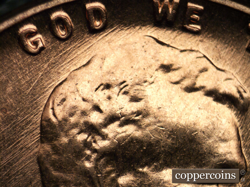 Die-stage C marker on 1960D•1MM•207 (1960 Repunched Mint Mark).