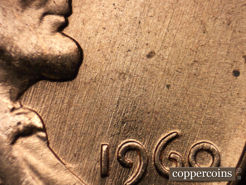 Die-stage C marker on 1960D•1MM•207 (1960 Repunched Mint Mark).
