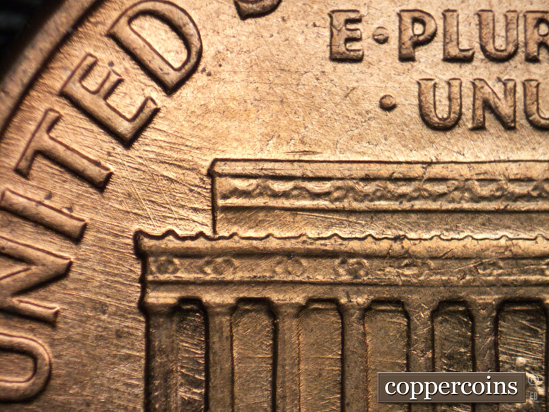Die-stage C marker on 1960D•1MM•207 (1960 Repunched Mint Mark).