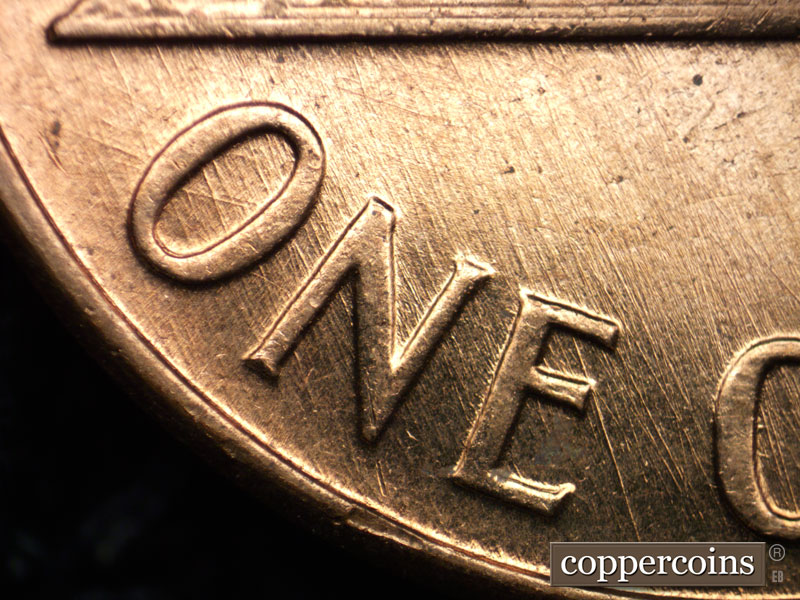 Die-stage C marker on 1960D•1MM•207 (1960 Repunched Mint Mark).