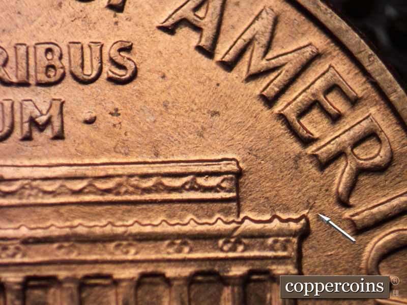 Die-stage A marker on 1960D•1MM•210 (1960 Repunched Mint Mark).