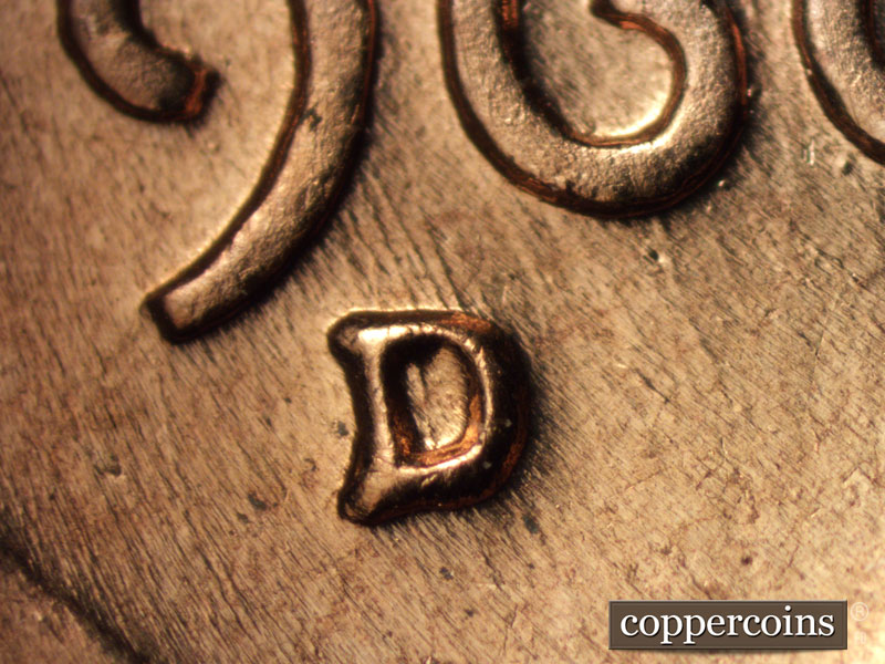 1960 Lincoln cent obverse, CopperCoins die 1960D•1MM•218.