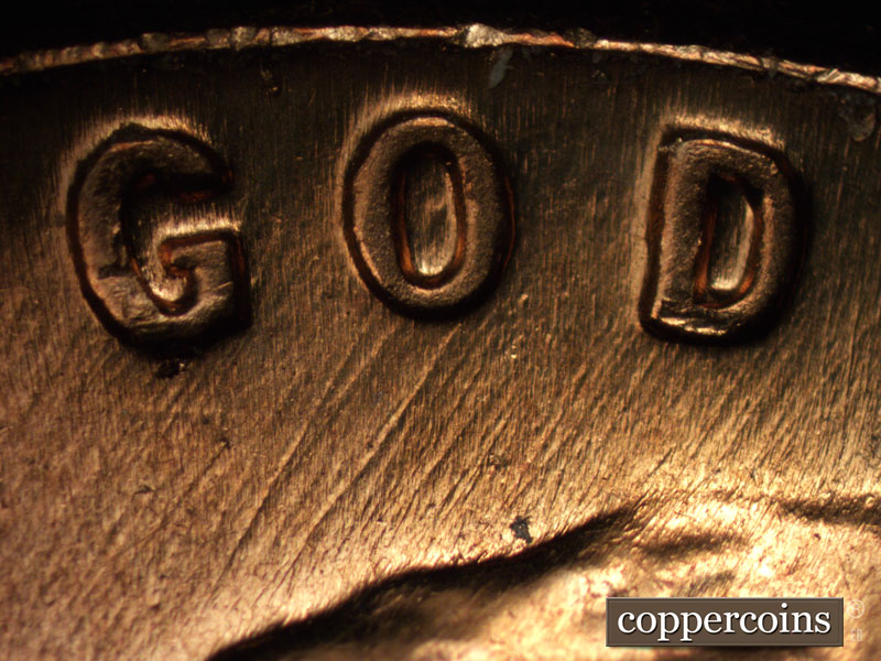 Die-stage B marker on 1960D•1MM•218 (1960 Repunched Mint Mark).