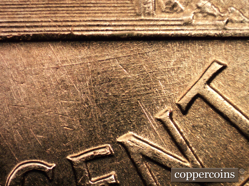 Die-stage B marker on 1960D•1MM•218 (1960 Repunched Mint Mark).