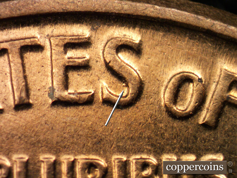Die-stage C marker on 1960D•1MM•221 (1960 Repunched Mint Mark).