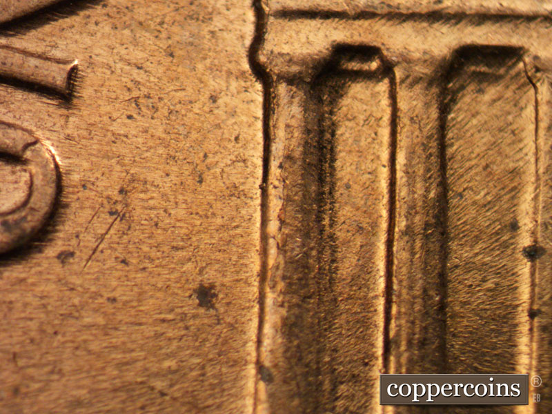 Die-stage C marker on 1960D•1MM•221 (1960 Repunched Mint Mark).