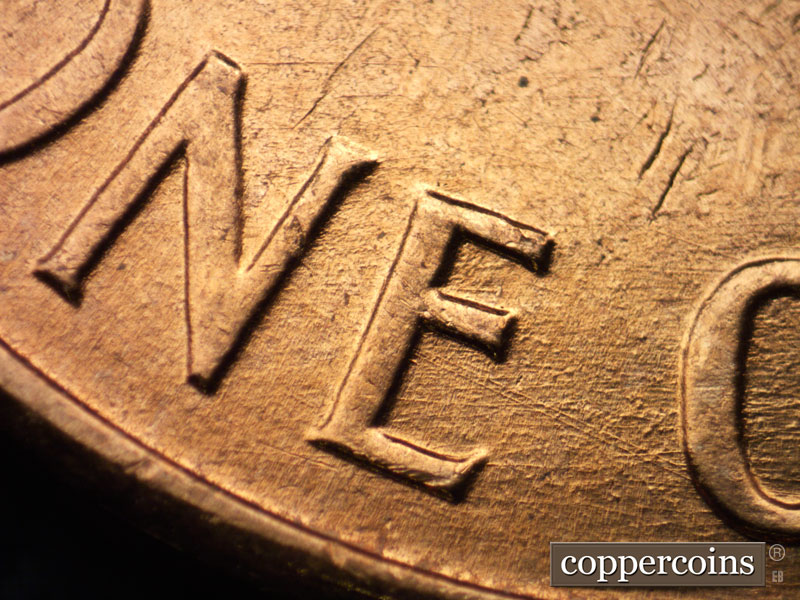Die-stage B marker on 1960D•1MM•228 (1960 Repunched Mint Mark).