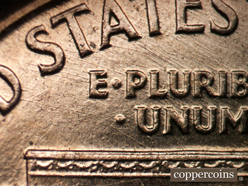 Die-stage B marker on 1960D•1MM•229 (1960 Repunched Mint Mark).