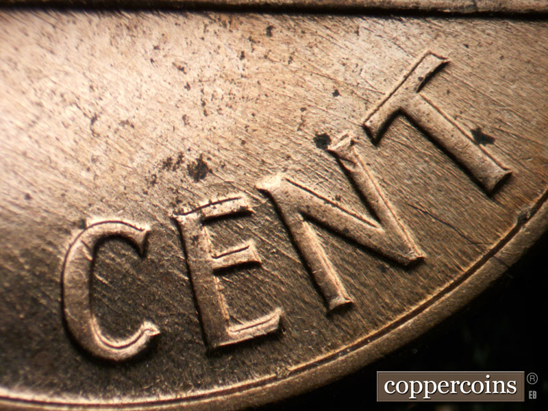 Die-stage B marker on 1960D•1MM•229 (1960 Repunched Mint Mark).