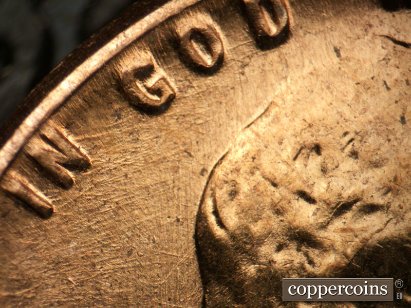 Die-stage C marker on 1960D•1MM•235 (1960 Repunched Mint Mark).