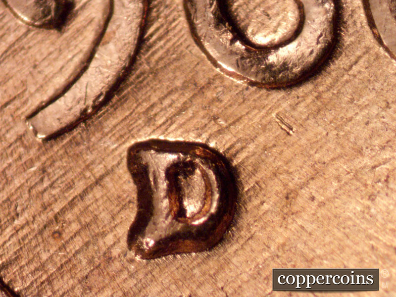 1960 Lincoln cent obverse, CopperCoins die 1960D•1MM•238.
