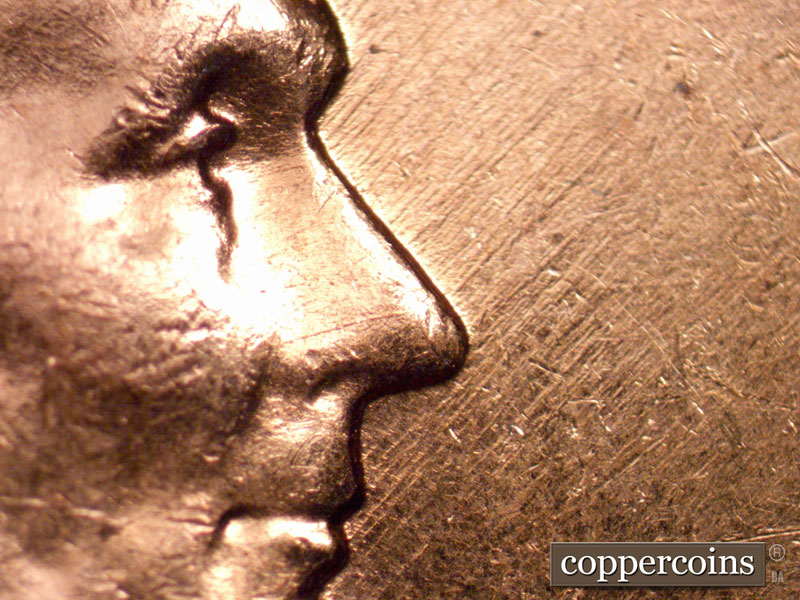 Die-stage B marker on 1960D•1MM•238 (1960 Repunched Mint Mark).