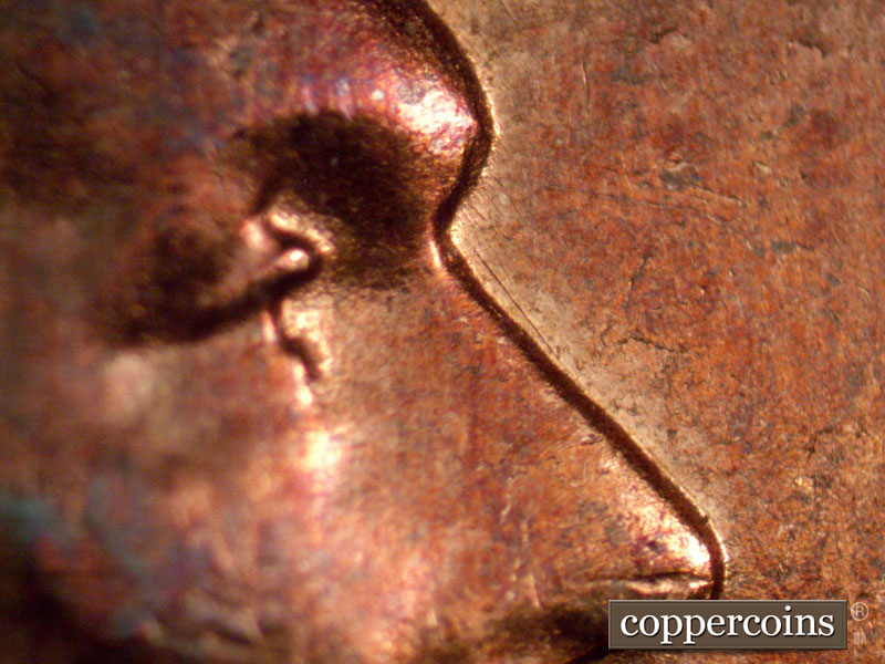 Die-stage B marker on 1960D•1MM•240 (1960 Repunched Mint Mark).