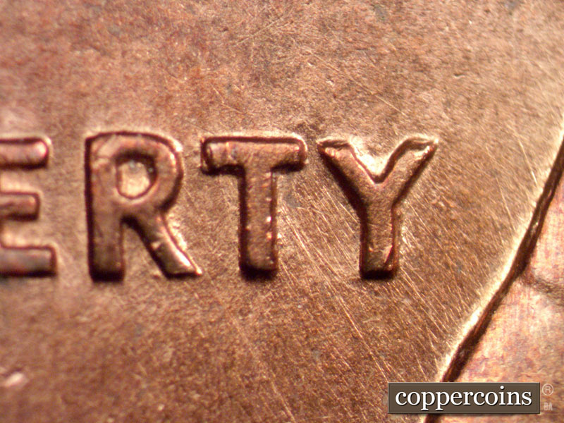 Die-stage B marker on 1960D•1MM•240 (1960 Repunched Mint Mark).