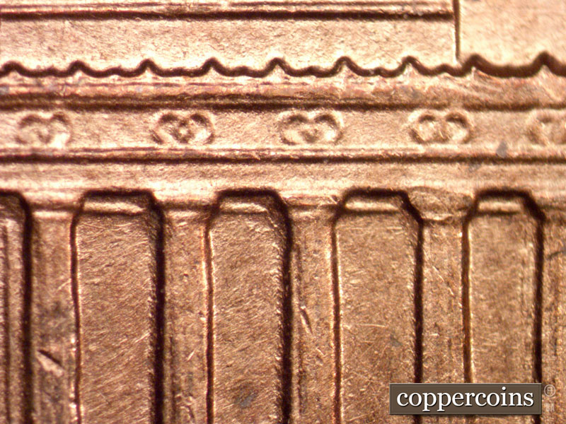 Die-stage B marker on 1960D•1MM•240 (1960 Repunched Mint Mark).