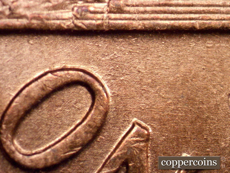 Die-stage B marker on 1960D•1MM•240 (1960 Repunched Mint Mark).