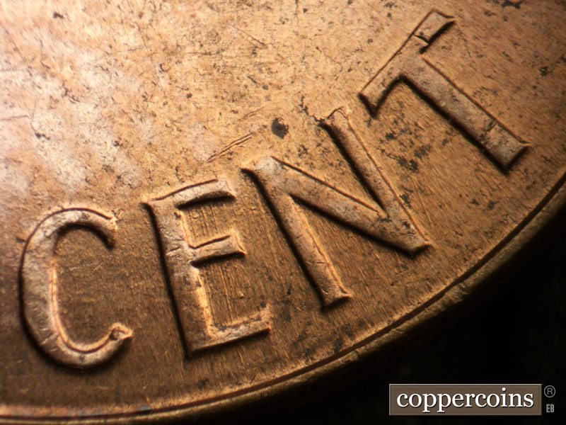 Die-stage B marker on 1960D•1MM•244 (1960 Repunched Mint Mark).