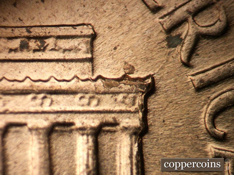 Die-stage C marker on 1960D•1MM•247 (1960 Repunched Mint Mark).