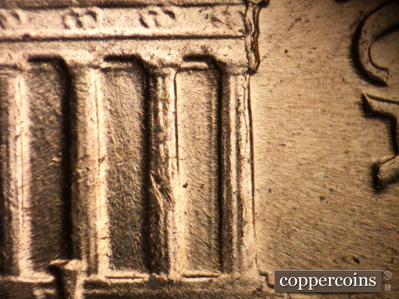 Die-stage C marker on 1960D•1MM•247 (1960 Repunched Mint Mark).