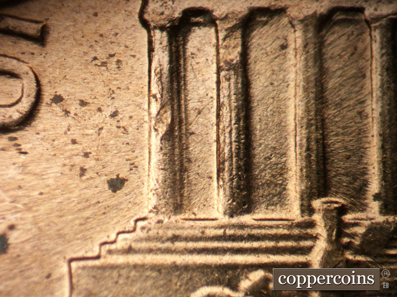 Die-stage C marker on 1960D•1MM•247 (1960 Repunched Mint Mark).