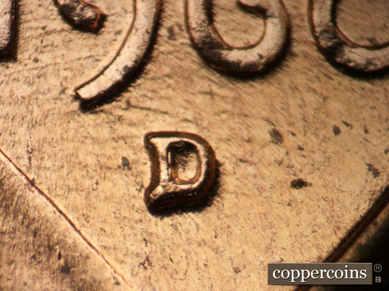 1960 Lincoln cent obverse, CopperCoins die 1960D•1MM•248.
