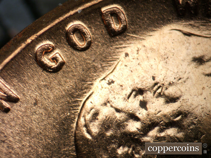 Die-stage B marker on 1960D•1MM•248 (1960 Repunched Mint Mark).