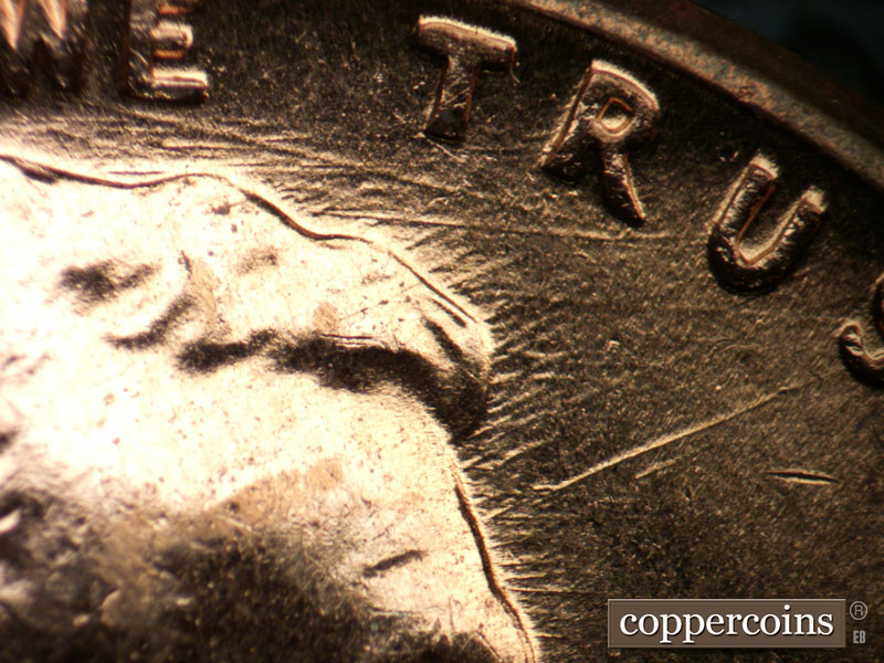 Die-stage B marker on 1960D•1MM•248 (1960 Repunched Mint Mark).
