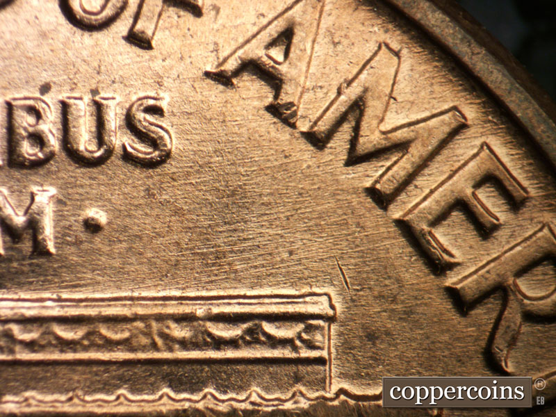 Die-stage B marker on 1960D•1MM•248 (1960 Repunched Mint Mark).