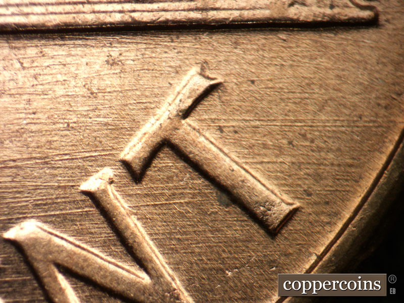 Die-stage B marker on 1960D•1MM•248 (1960 Repunched Mint Mark).