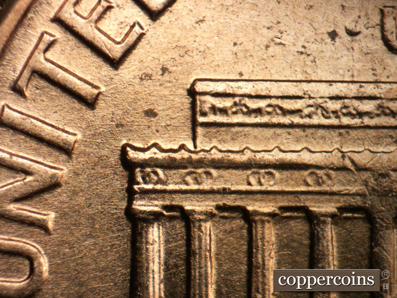 Die-stage B marker on 1960D•1MM•248 (1960 Repunched Mint Mark).