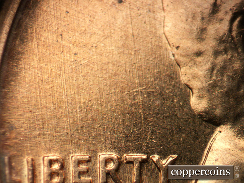Die-stage B marker on 1960D•1MM•251 (1960 Repunched Mint Mark).