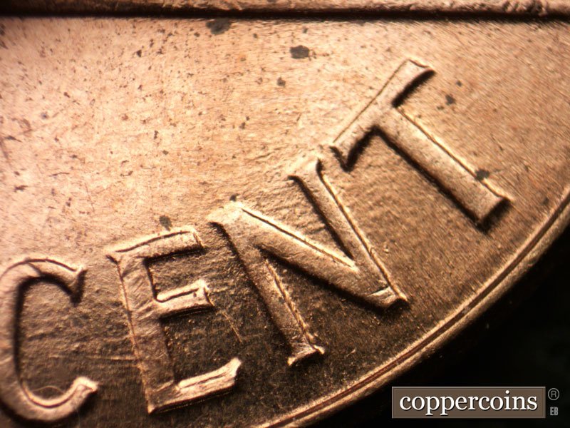 Die-stage B marker on 1960D•1MM•258 (1960 Repunched Mint Mark).
