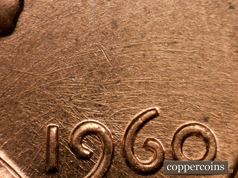 Die-stage B marker on 1960D•1MM•262 (1960 Repunched Mint Mark).