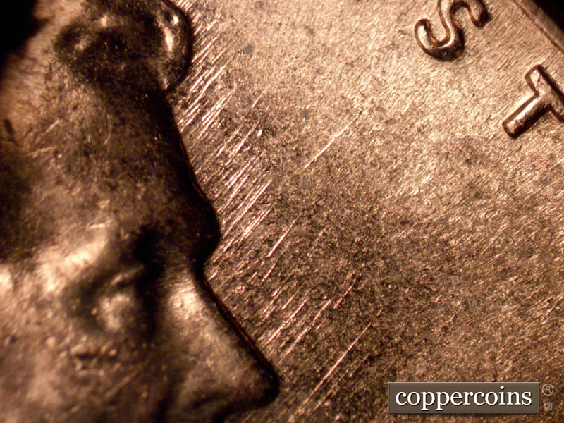 Die-stage B marker on 1960D•1MM•266 (1960 Repunched Mint Mark).