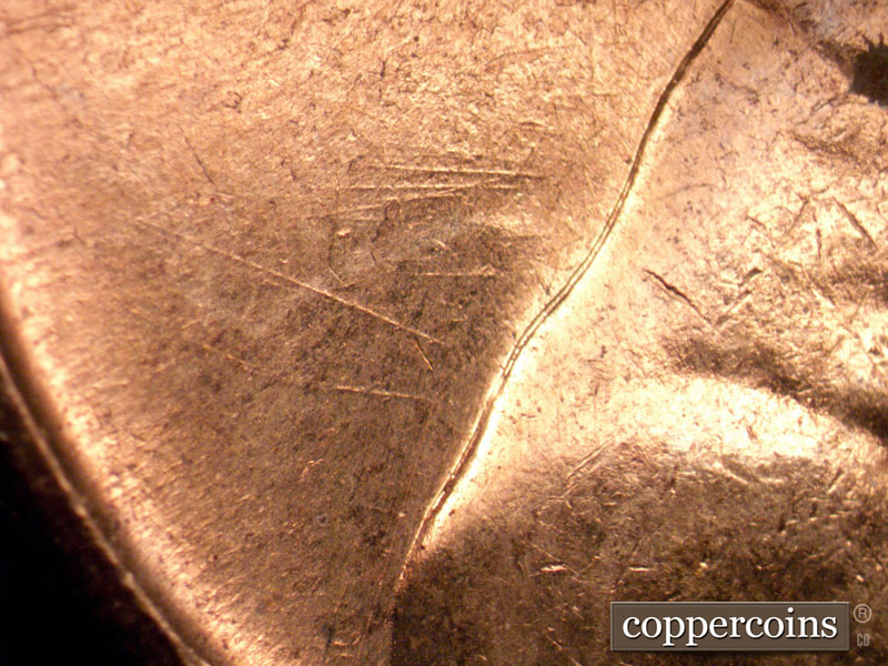 Die-stage B marker on 1960D•1MM•267 (1960 Repunched Mint Mark).