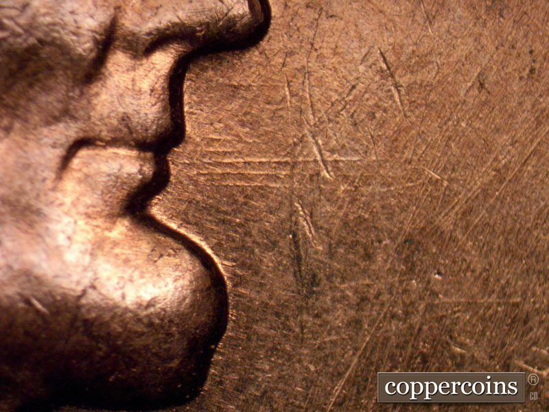Die-stage B marker on 1960D•1MM•267 (1960 Repunched Mint Mark).