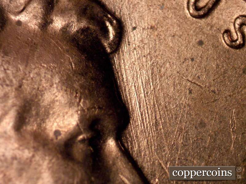 Die-stage B marker on 1960D•1MM•270 (1960 Repunched Mint Mark).