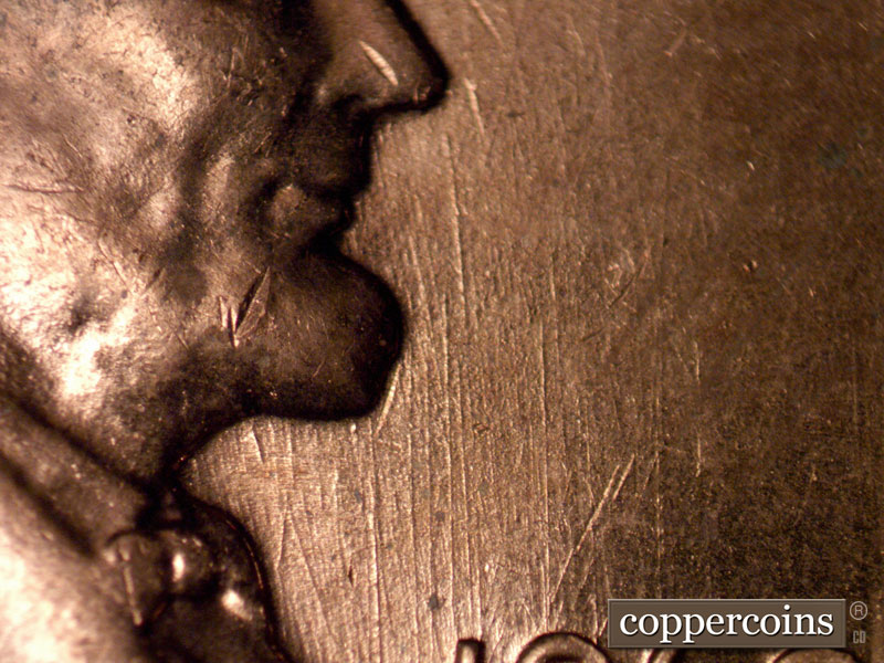 Die-stage B marker on 1960D•1MM•270 (1960 Repunched Mint Mark).
