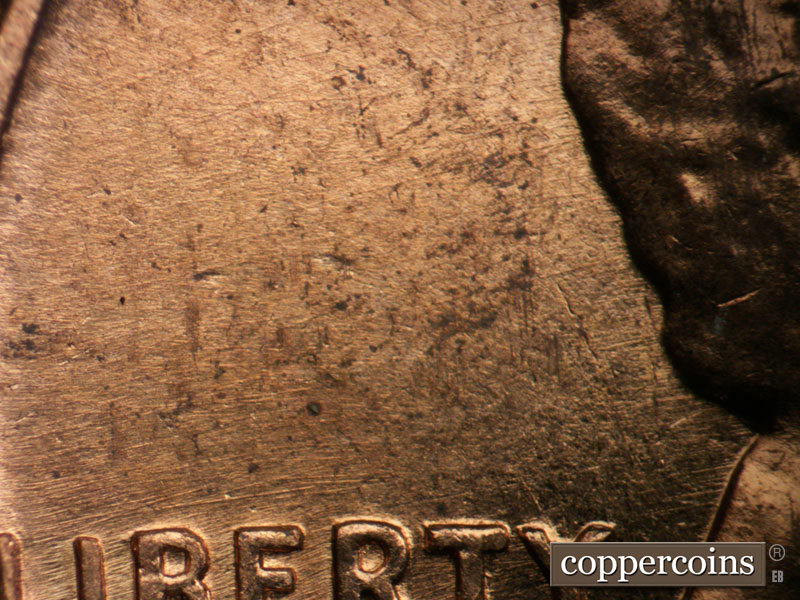 Die-stage B marker on 1960D•1MM•272 (1960 Repunched Mint Mark).