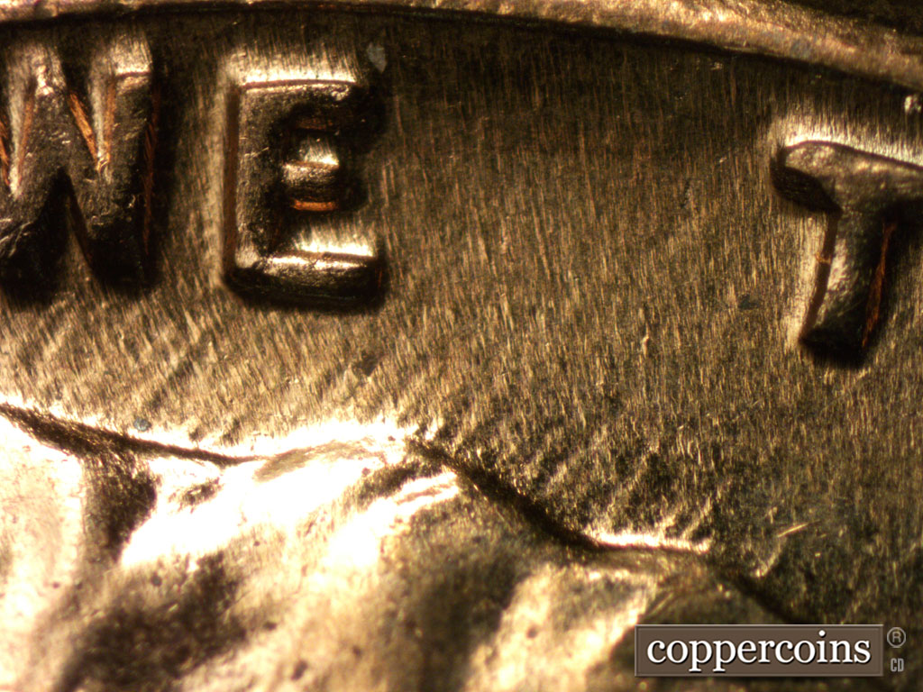 Die-stage C marker on 1960D•1MM•273 (1960 Repunched Mint Mark).