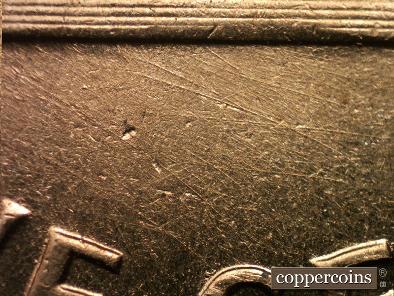 Die-stage C marker on 1960D•1MM•274 (1960 Repunched Mint Mark).