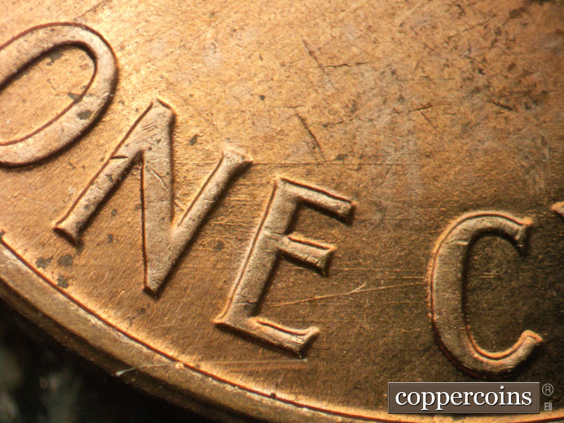 Die-stage B marker on 1960D•1MM•276 (1960 Repunched Mint Mark).