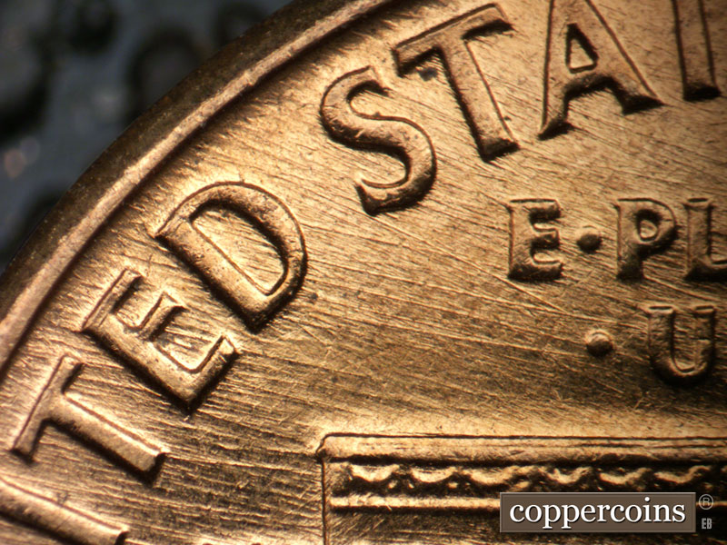 Die-stage B marker on 1960D•1MM•279 (1960 Repunched Mint Mark).