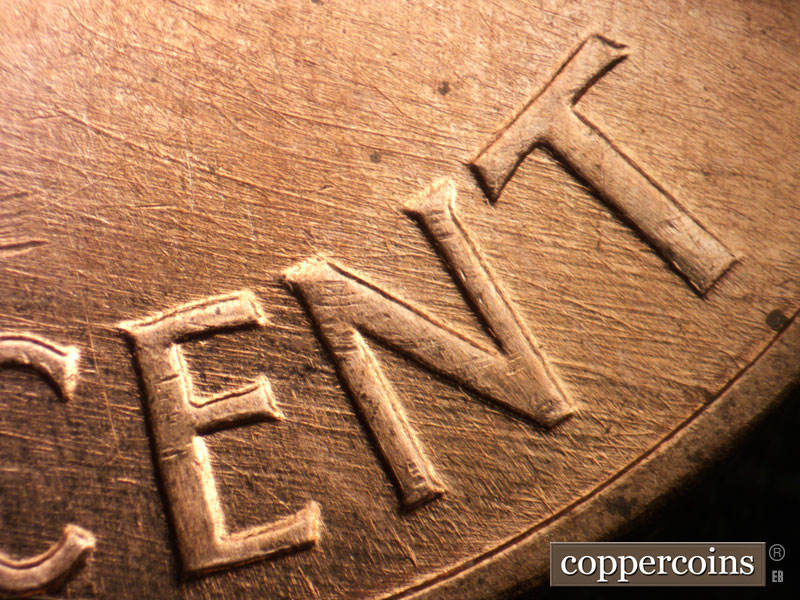 Die-stage B marker on 1960D•1MM•282 (1960 Repunched Mint Mark).