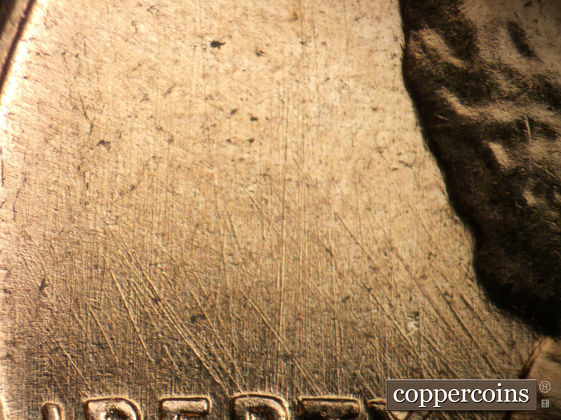 Die-stage B marker on 1960D•1MM•290 (1960 Repunched Mint Mark).