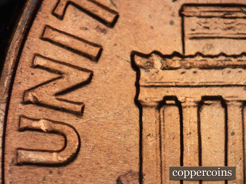 1960 Lincoln cent obverse, CopperCoins die 1960P•1DR•006.