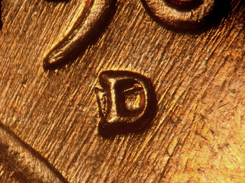 1961 Lincoln cent obverse, CopperCoins die 1961D•1MM•001.