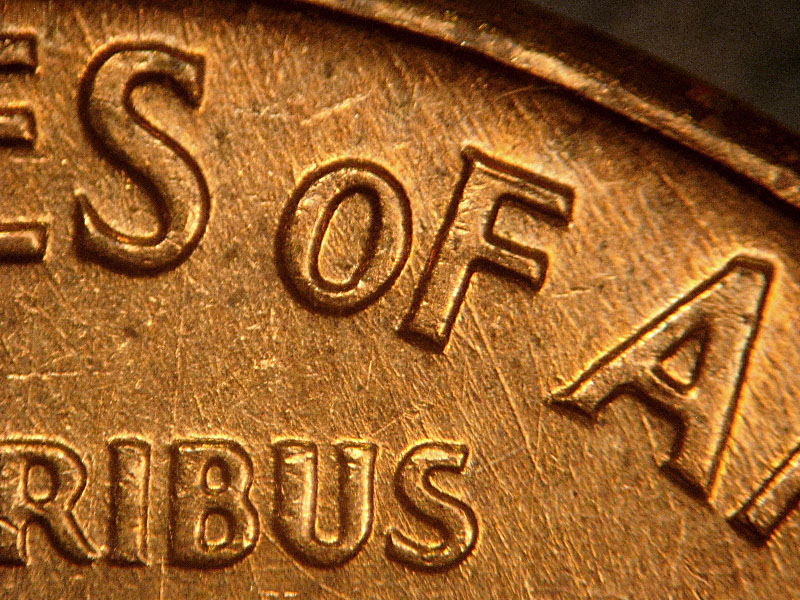 Die-stage B marker on 1961D•1MM•001 (1961 Repunched Mint Mark).