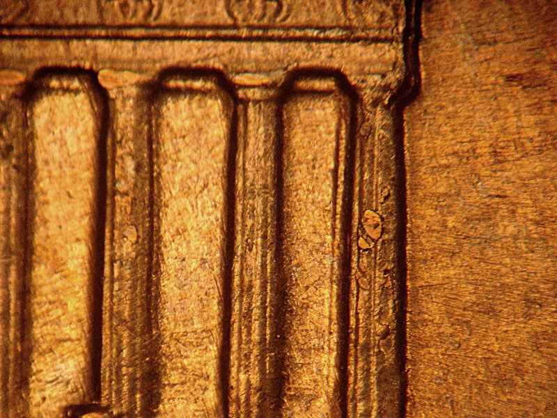 Die-stage B marker on 1961D•1MM•001 (1961 Repunched Mint Mark).